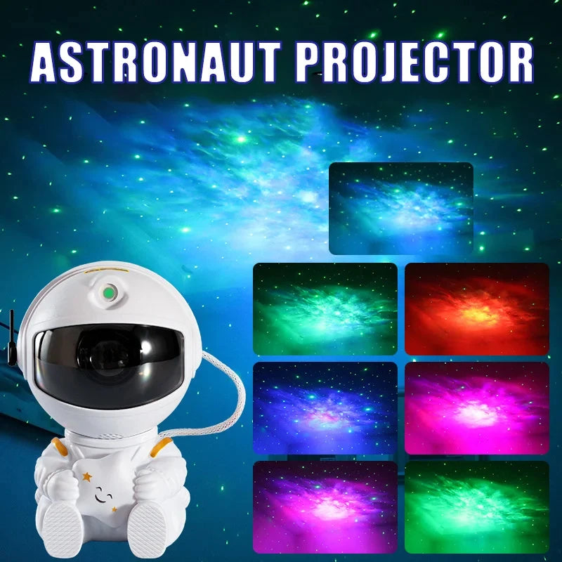 Galaxy estrela astronauta projetor led