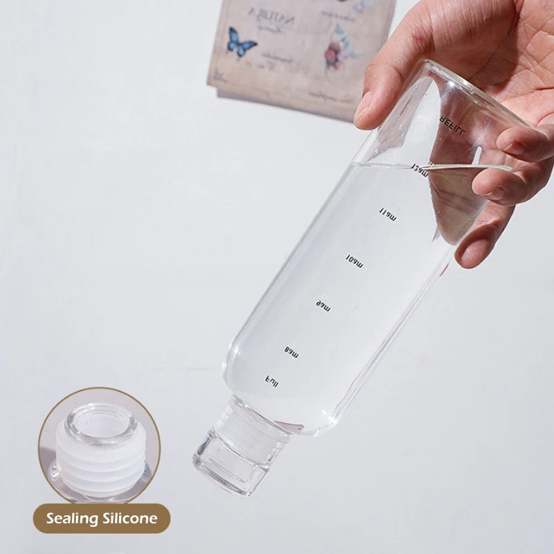 Garrafa de água de plástico transparente de 500ml